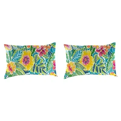Kirkland's Summer Bay Outdoor Lumbar Pillows In Multi