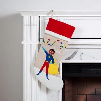 Kirkland's Superhero Christmas Stocking In Multi