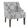 Kirkland's Suri Blue Swoop Accent Chair In Multi