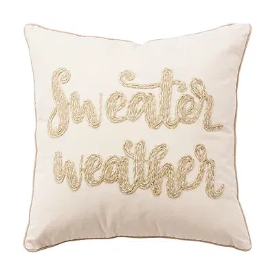 Kirkland's Sweater Weather Throw Pillow In Brown