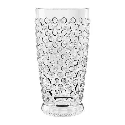 Kirkland's Tall Clear Embossed Acrylic Tumblers In Transparent