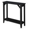 Kirkland's Tapered Legs Rustic Console Table In Black