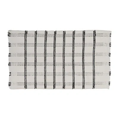 Kirkland's Taupe Plaid Scatter Rug