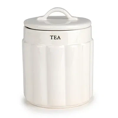 Kirkland's Tea Coffee Bar Canister In White
