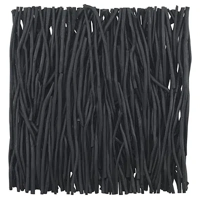 Kirkland's Teak Wall Plaque In Black