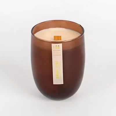 Kirkland's Teak Wood Wick Jar Candle In Brown