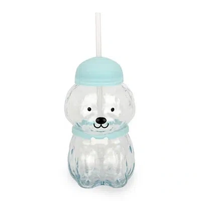 Kirkland's Teddy Doodle Shaped Glass Tumbler In Green