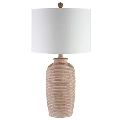 Kirkland's Textured Kensin Table Lamp In White