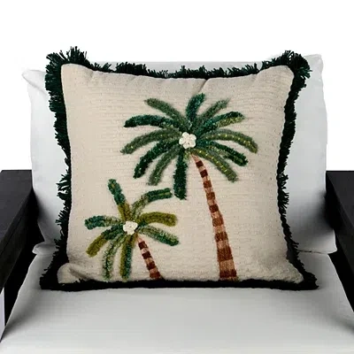Kirkland's Textured Palms Outdoor Pillow In Multi