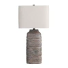 Kirkland's Textured Rectangle Shade Table Lamp In White