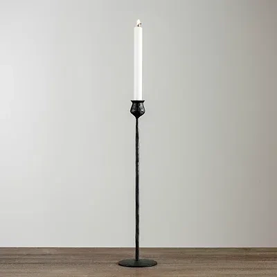 Kirkland's Textured Taper Candle Holder In Black