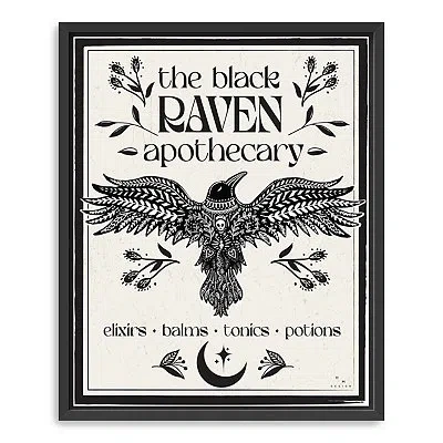Kirkland's The Black Raven Apothecary Framed Canvas Art Print In Multi