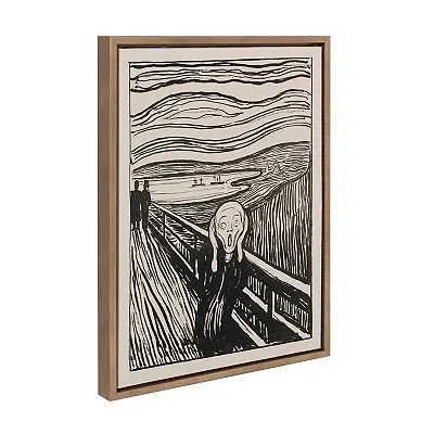 Kirkland's The Scream Framed Canvas Art Print In Multi