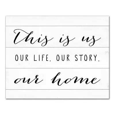 Kirkland's This Is Us Life Story Canvas Art Print In White