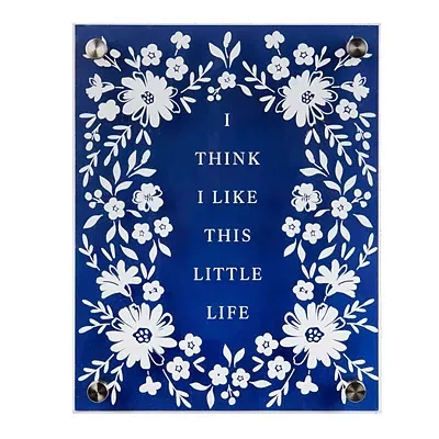 Kirkland's This Little Life Floral Wall Plaque In Multi