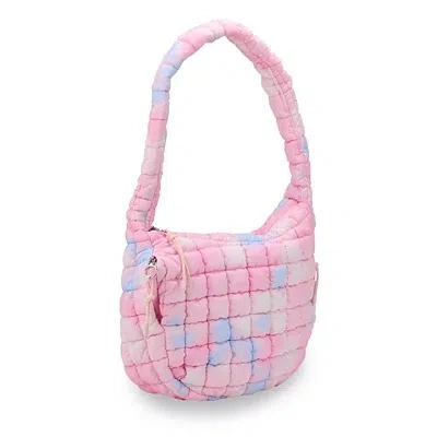 Kirkland's Tie Dye Puffy Tote Bag In Pink