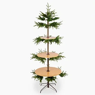 Kirkland's Tiered Shelves Christmas Tree In Green