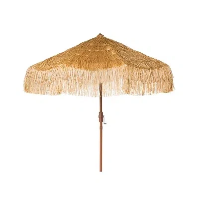 Kirkland's Tiki Crank 9 Ft. Outdoor Umbrella In Brown