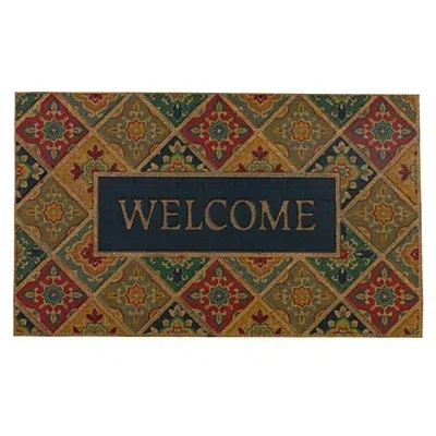 Kirkland's Tile Garden Welcome Doormat In Multi