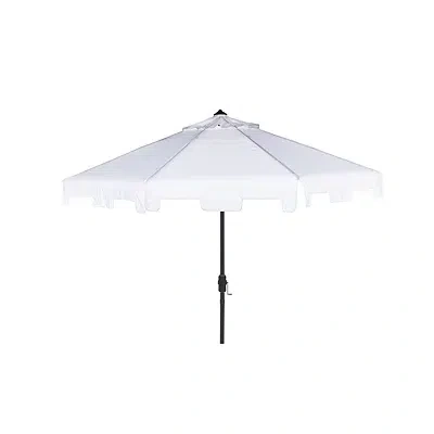 Kirkland's Tilt Crank 9 Ft. Outdoor Metal Umbrella In White