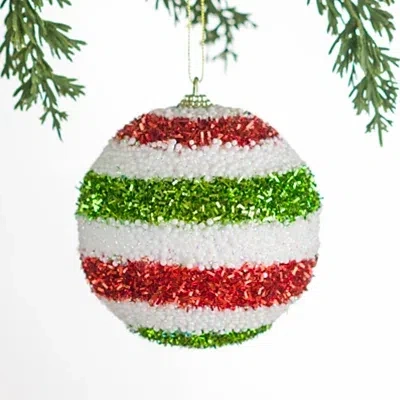 Kirkland's Tinsel Christmas Ornament In Multi