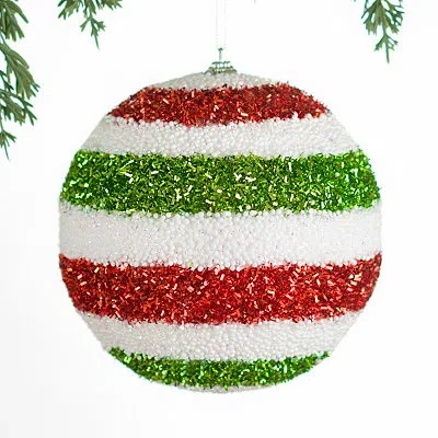 Kirkland's Tinsel Christmas Ornament In Multi