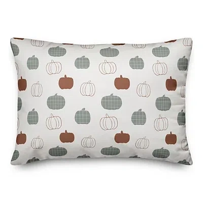 Kirkland's Tiny Pumpkin Pattern Outdoor Pillow In Multi