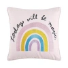 Kirkland's Today Will Be Magic Embroidered Pillow In Pink