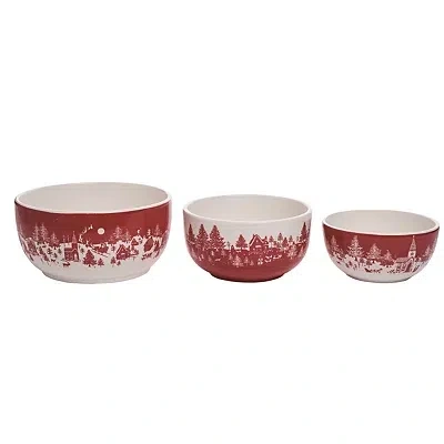 Kirkland's Toile Christmas Bowls In Multi