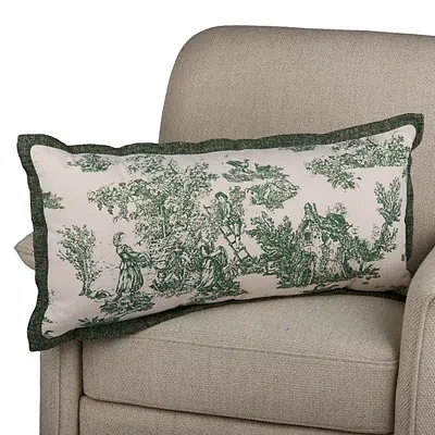 Kirkland's Toile Pattern Lumbar Pillow In Multi