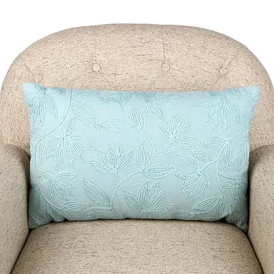 Kirkland's Tonal Ivey Lumbar Pillow In Blue