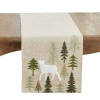 Kirkland's Trees And Reindeer Table Runner In Multi