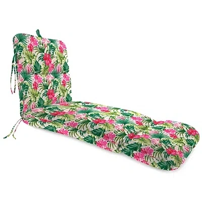 Kirkland's Tropical Hibiscus Outdoor Chaise Cushion In Multi