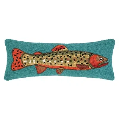 Kirkland's Trout Hooked Lumbar Pillow In Multi