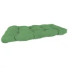 Kirkland's Tufted Canvas Outdoor Bench Cushion In Green