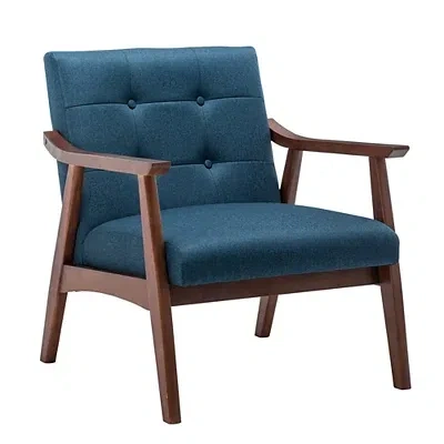 Kirkland's Tufted Natalie Accent Chair In Blue