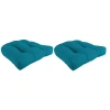 Kirkland's Tufted Outdoor Chair Cushions In Blue