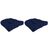 Kirkland's Tufted Outdoor Chair Cushions In Blue