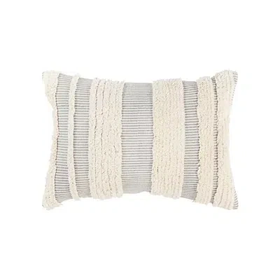 Kirkland's Tufted Stripes Lumbar Pillow In Neutral