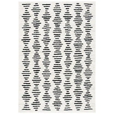 Kirkland's Tulum Geometric Area Rug In Black