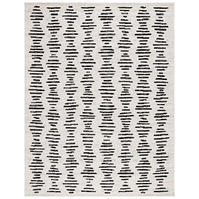 Kirkland's Tulum Geometric Area Rug In Black