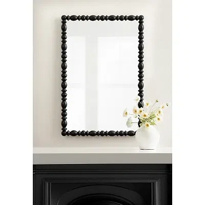 Kirkland's Turned Wood Frame Wall Mirror In Black