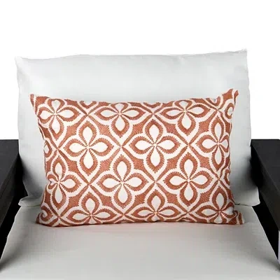 Kirkland's Tuscan Sun Embroidered Outdoor Lumbar Pillow In Multi
