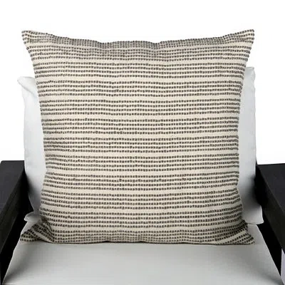 Kirkland's Tweed Stripe Outdoor Pillow In Gray