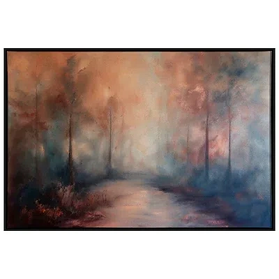 Kirkland's Twilight Rust Framed Canvas Art Print In Multi