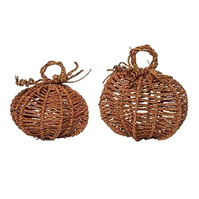 Kirkland's Twine Pumpkins In Brown