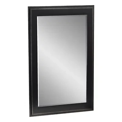 Kirkland's Two Step Beveled Frame Vanity Mirror In Black