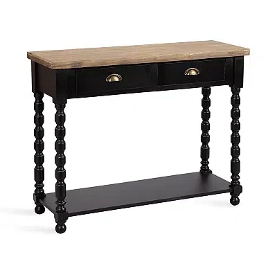 Kirkland's Two-tone Rutledge Console Table In Black