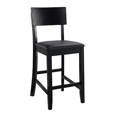 Kirkland's Tyler Vinyl Seat Black Counter Stool