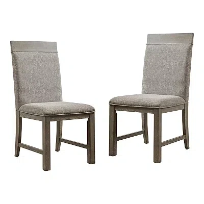 Kirkland's Upholstered Bridgette Dining Chairs In Gray